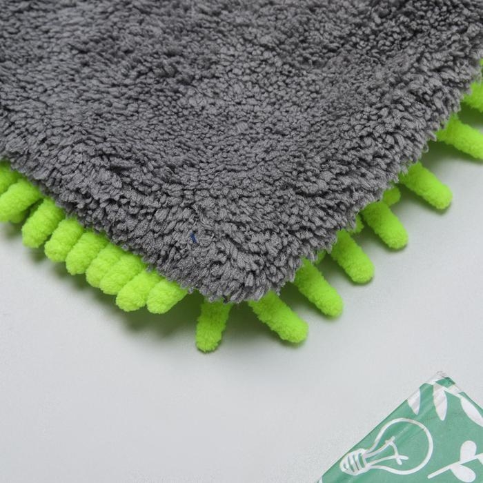 Варежка для деликатной уборки Raccoon, 22&times;15 см, 47 гр, микрофибра букли двухсторонняя