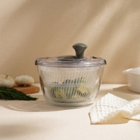 Центрифуга для сушки зелени SL Home &laquo;Оливковая роща&raquo;, 5 л, стекло, цвет оливковый