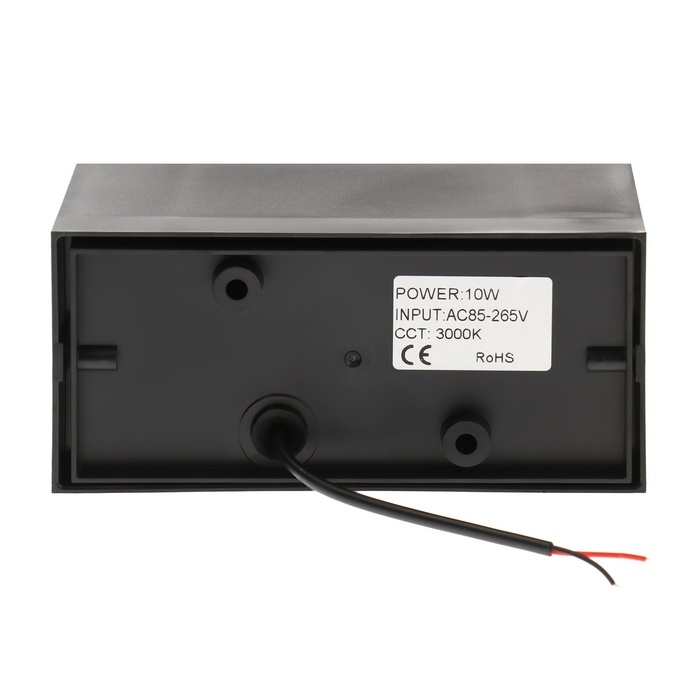 Светильник фасадный &laquo;Глайт&raquo;, FSD-034, 10 Вт, 3000K, IP65, 220 В, пластик, черный