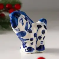 Сувенир "Конь в яблоках",9х5 см, гжель