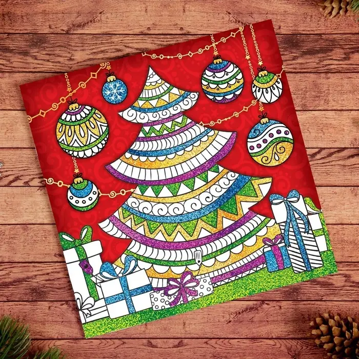 Новогодняя раскраска антистресс. Альбом &laquo;Зимняя сказка&raquo;, 20 стр