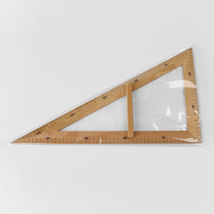Линейка портновская &laquo;Угольник&raquo;, 50 &times; 32,5 см, дерево