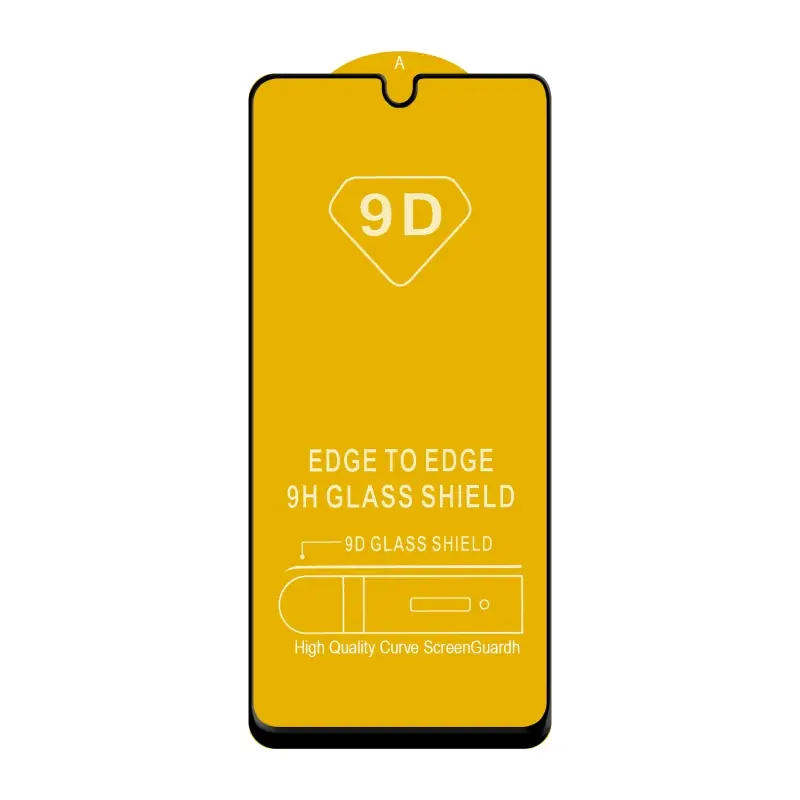 Защитное стекло Samsung A22 с рамкой 9H Full Glue без упаковки (25 шт./уп.)