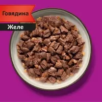 Влажный корм Whiskas Meaty для кошек, говядина, 75 г