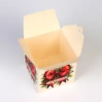 Коробка подарочная складная &laquo;Бант&raquo;, 10&times;10&times;10 см