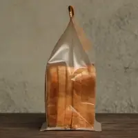 Пакет крафт бумажный, с окном, прямоугольное дно, 13 х 10 х 28 см