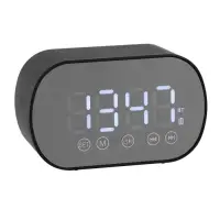 Часы - будильник электронные настольные: колонка, bluetooth, tf-карта, 8.5*3.9*5.2 см, USB   1091213