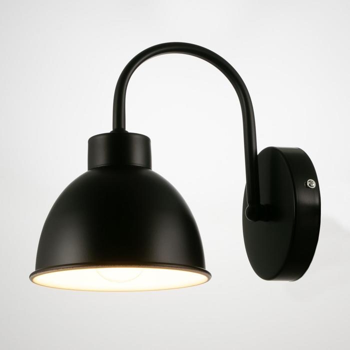 Бра 1669/1BK E27 40Вт черный 15х22,5х21 см