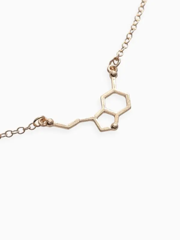 Кулон на цепочке &laquo;Молекула 02&raquo;, цвет золото