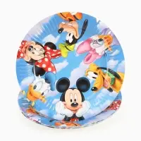 Тарелка одноразовая бумажная 18 см, набор 10 шт., Друзья