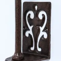 Сувенир чугун держатель д/полотенец "Узор" 10х8х32 см