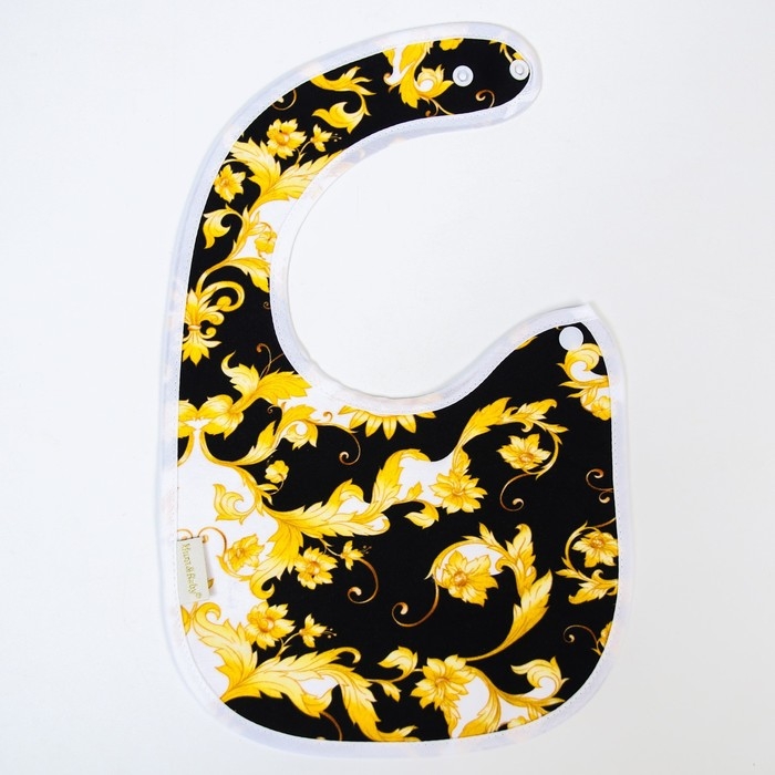 Нагрудник/слюнявчик для кормления &laquo;Lux Style&raquo; на кнопке