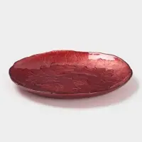 Тарелка "КРАСКИ ОСЕНИ" 21 см, красный цвет