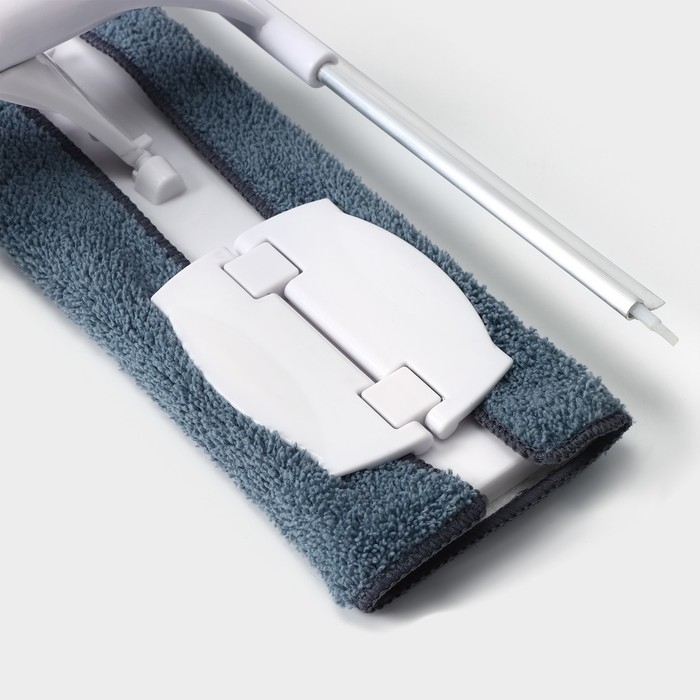 Окномойка бабочка Raccoon, стальная телескопическая ручка, микрофибра, поворот на 180&deg;, 40&times;10&times;118(150) см