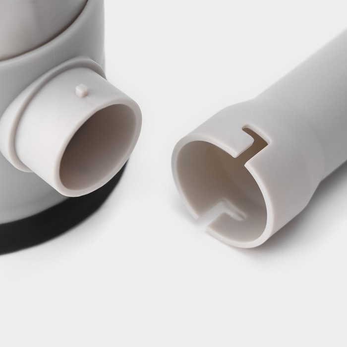 Шприц колбасный Yami, 4 насадки, для приготовления сосисок, нержавеющая сталь, цвет серый