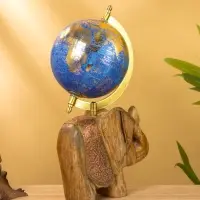 Глобус сувенирный, 17&times;12.5&times;31.5 см, подставка дерево