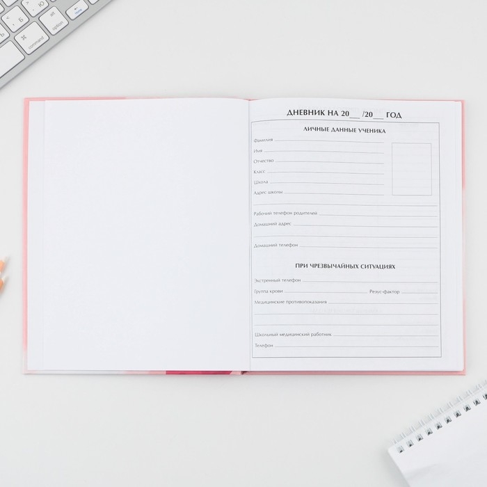 Дневник школьный 5-11 класс &laquo;Нежность&raquo;, твердая обложка 7БЦ, глянцевая ламинация, 48 листов