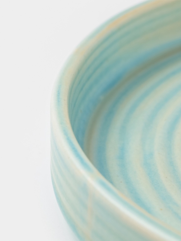 Тарелка десертная "Sand Ripples" Magistro 20см, 20,5х2,5 цвет желтый, голубой, коричневый