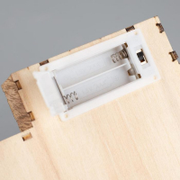 Светодиодная фигура &laquo;Дед Мороз и олень&raquo; 19 &times; 30 &times; 4.5 см, дерево, батарейки АААх2 (не в комплекте), свечение тёплое белое