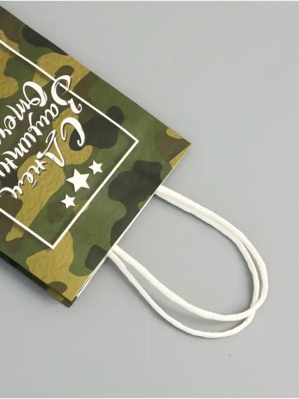 Пакет подарочный крафт &laquo;С 23 Февраля!&raquo; 12&times;6&times;16 см