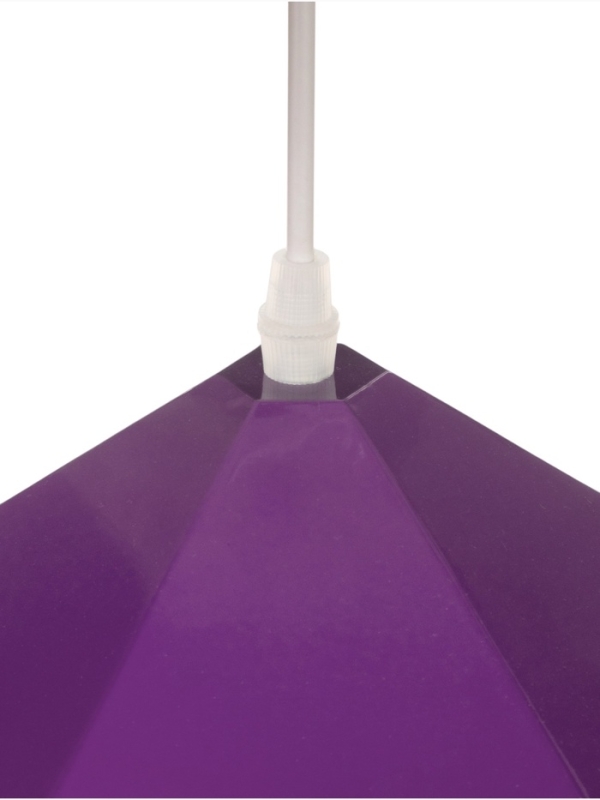 Светильник Edward 1х40Вт Е27 пр-1м темно-фиолетовый 38х38х25см