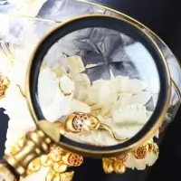 Лупа "Шерлок" латунь, смола 7,5х7,5х20 см