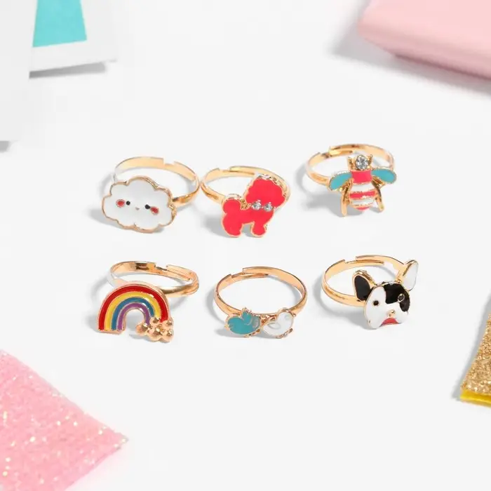 Кольцо детское &laquo;Приключение&raquo;, форма МИКС, цветное, безразмерное