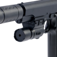 Пистолет "Вектор" с глушителем и лазером