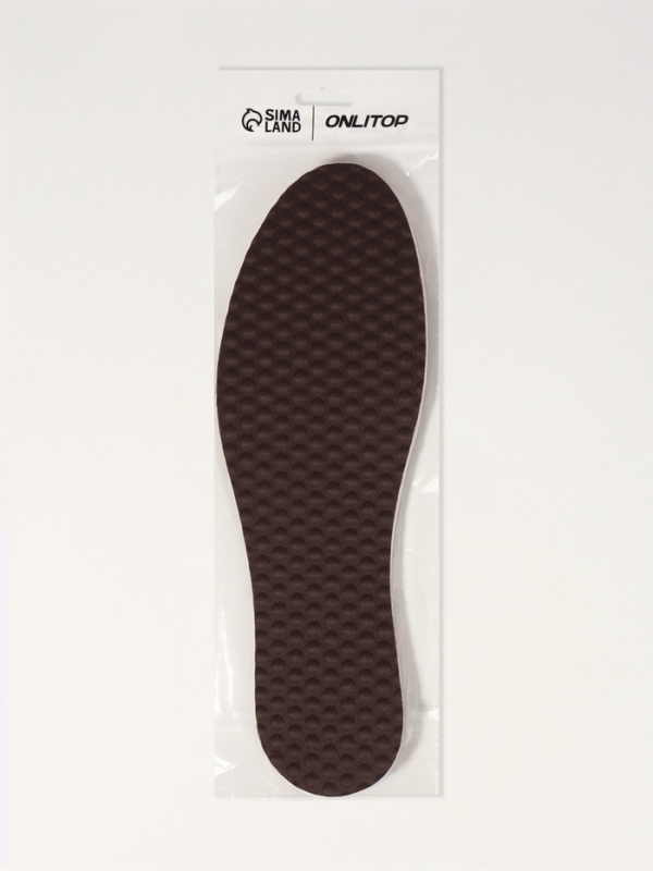 Стельки для обуви, универсальные, с массажным эффектом, р-р RU до 48 (р-р Пр-ля до 46), 30 см, пара, цвет серый