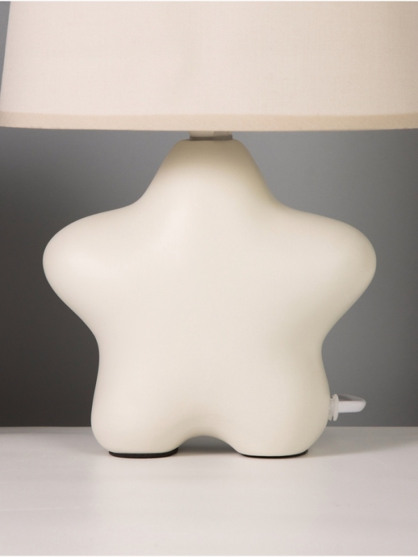 Лампа настольная "Звезда" 40Вт Е14 бежевый 12х19х29см