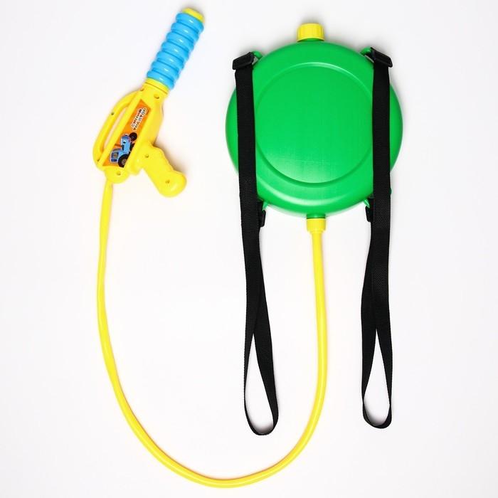 Водный пистолет Водный пистолет "Трактор", ранец-баллон, Синий трактор