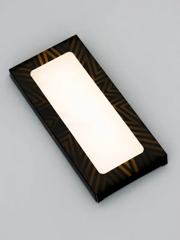 Подарочная коробка под плитку шоколада, с окном, &laquo;Натоящему мужчине&raquo;, 17.1&times;8&times;1.4 см