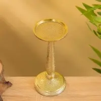 Подсвечник &laquo;Нью-Дели&raquo;, 22 см, алюминий, золото