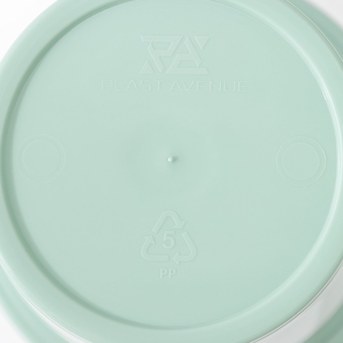 Кашпо для цветов со вставкой &laquo;Порто&raquo;, 1 л, цвет нефрит