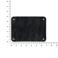 Лейбл кожаный Beta, XL, черный