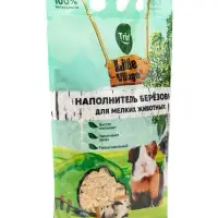 Наполнитель для мелких животных березовый, 3л, серия LITTLE VILLAGE