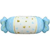 Воздушный шар фольгированный 34" &laquo;Конфета&raquo;, голубой сатин