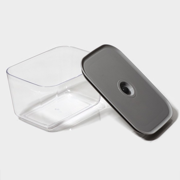 Ланч - бокс с вакуумным клапаном Доляна, 1,45 л, 19,5&times;14&times;10,5 см, прозрачный