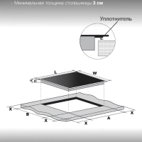 Индукционная варочная поверхность HHI 6772 BG