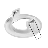 Светильник встраиваемый под лампу MR16, круг, металл, белый