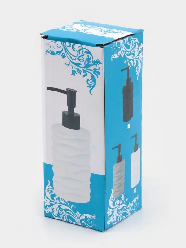 Дозатор для жидкого мыла "Волны", цвет белый