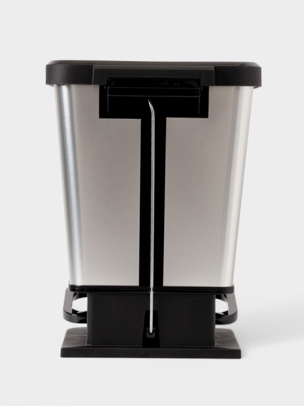 Контейнер для мусора с педалью "Металл" 20л
