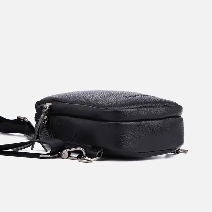 Сумка-слинг на молнии, цвет чёрный