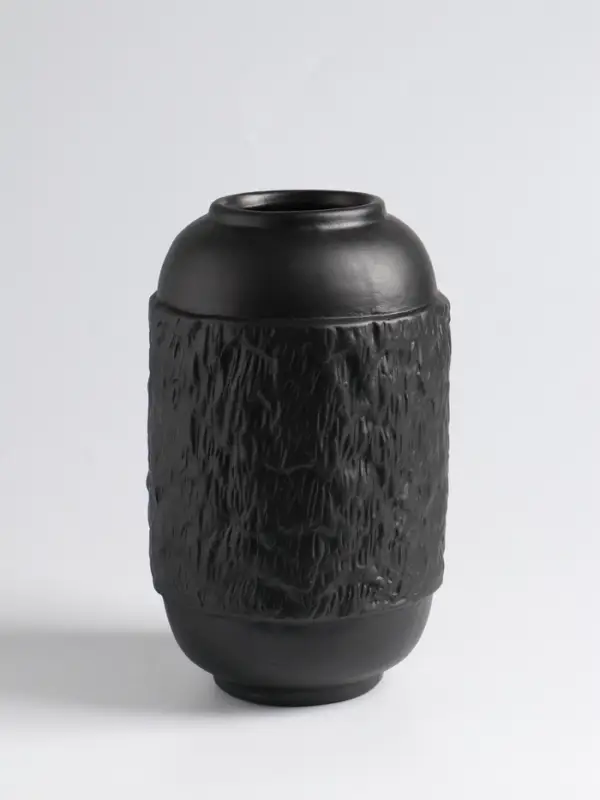 Ваза &laquo;Дульчи&raquo;, 19.5&times;11 см, керамика, чёрная