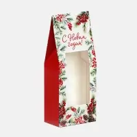 Коробка складная &laquo;С Новым Годом!&raquo;, 6&times;14.5&times;3.5 см