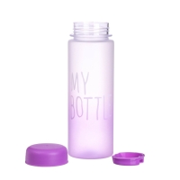 Бутылка для воды, напитков, спортивная, в школу, 500 мл, My bottle,19.5 х 6 см, сиреневая
