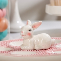 Подставка для яиц Доляна &laquo;Зайка&raquo;, 25&times;18&times;9 см, цвет розовый