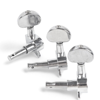 Комплект одиночной колковой механики Music Life, серебристые, 3+3