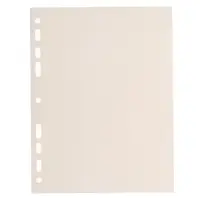 Набор разделителей листов А5 Office-2000, 5 листов без индексации, цветные, пластик 120 мкм