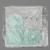 Органайзер подвесной с карманами Доляна &laquo;Мяу&raquo;, 3 отделения, 30&times;34 см, цвет бирюзовый